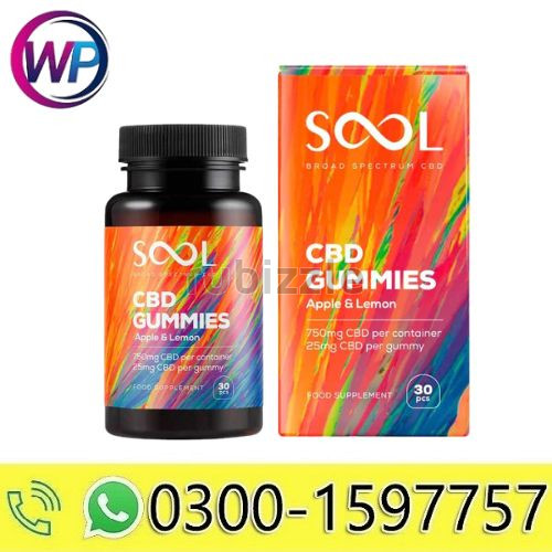 CBD Gummies Apple & Lemon 750mg 30pcs In Pakistan~03001597757