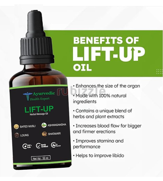 Lift-up Herbal Massage Oil in Islamabad - 03358875990